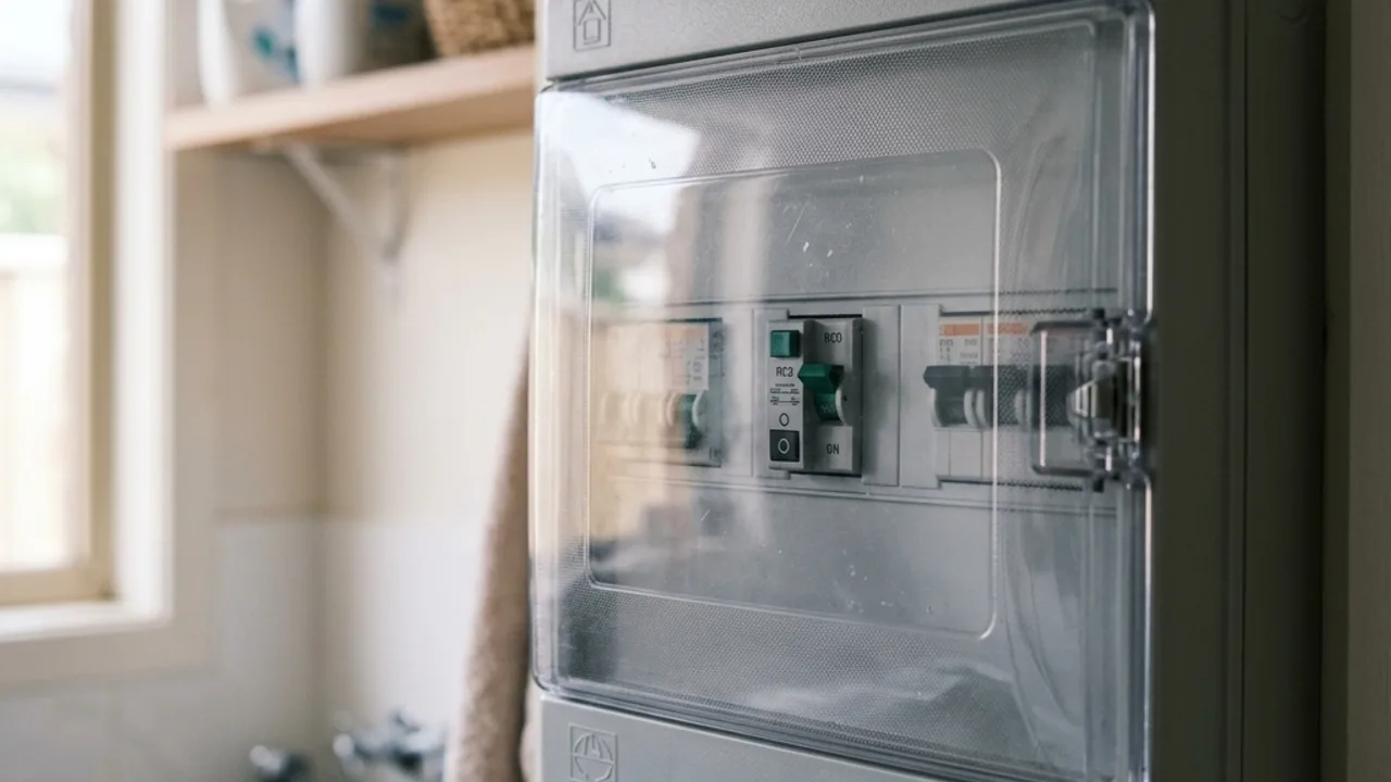 Closed safety-switch panel illustrating questions about protection coverage